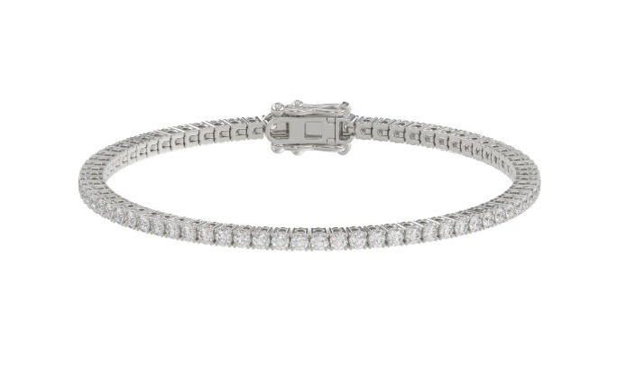 The XVI Tennis Bracelet in white gold